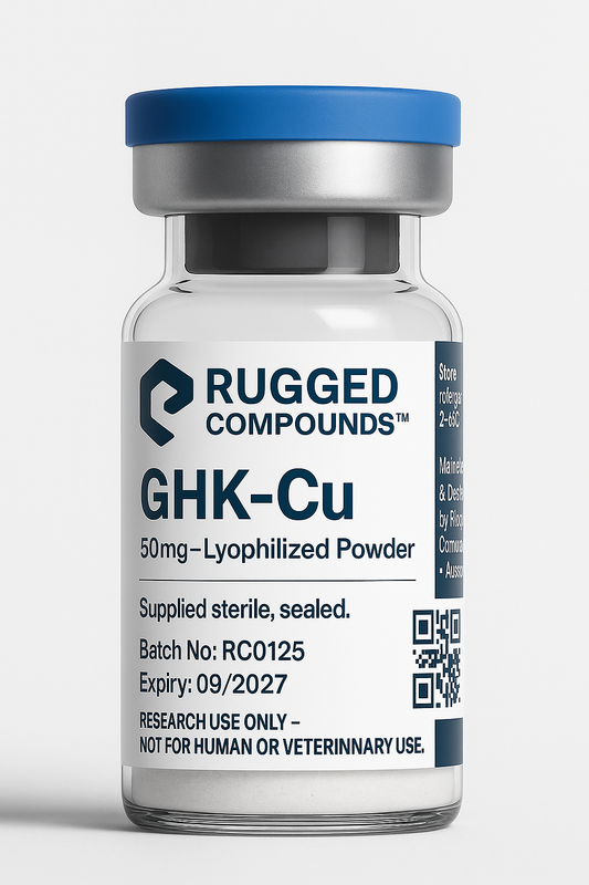 GHK-Cu 50mg Vial – Rugged Compounds™ Research Peptide