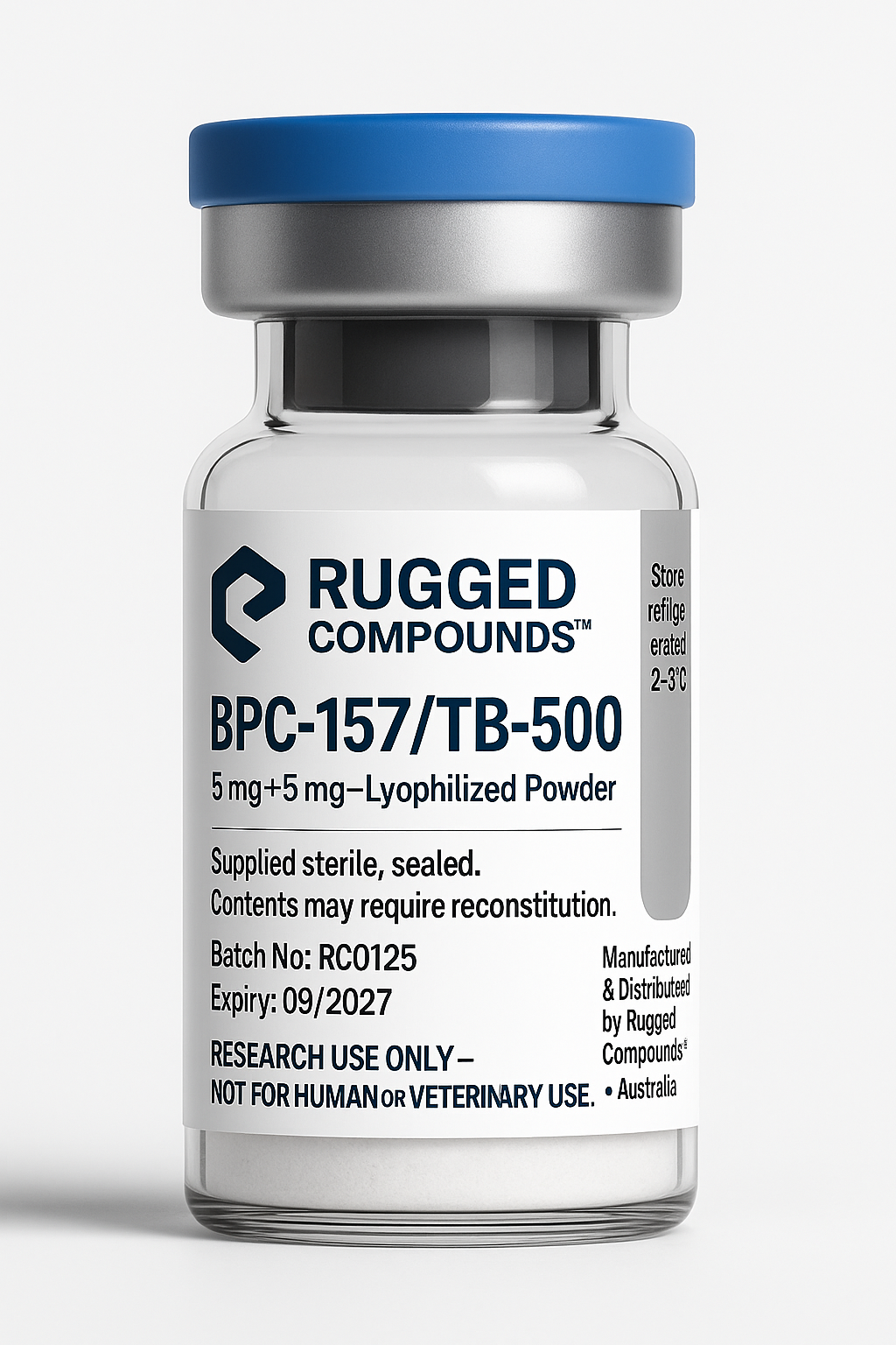 BPC-157 TB-500 Blend 10mg Vial – Rugged Compounds™ Research Peptide