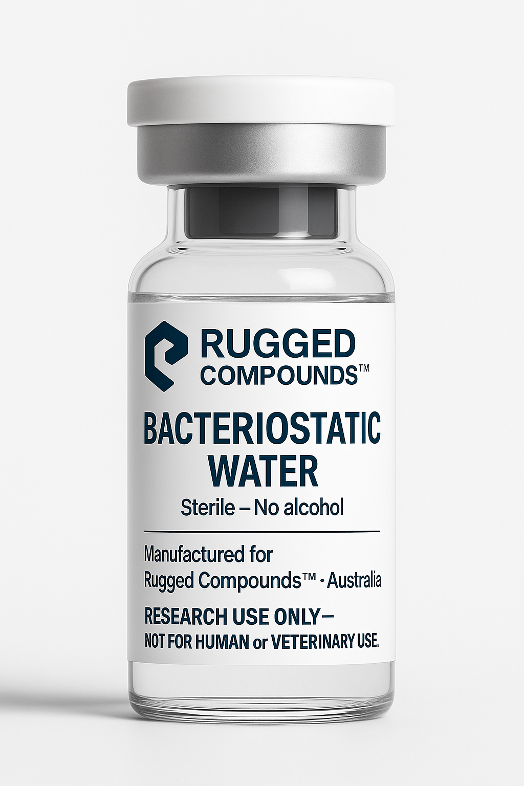 BAC Water 3mL Vial – Rugged Compounds™ Research Reconstitution Solution